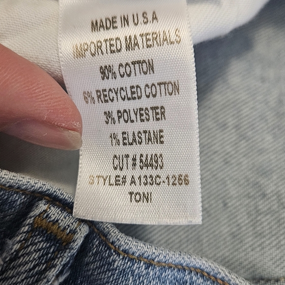 AGOLDE Mid Rise Skinny Straight Toni Jeans In Light Wash Distressed Knee.Size 26 - Picture 2 of 15